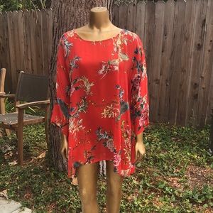 Johnny Was floral tunic/top